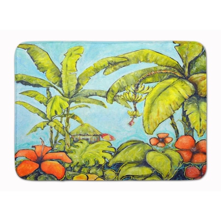 Carolines Treasures Banana Cabana Machine Washable Memory Foam Mat MW1268RUG